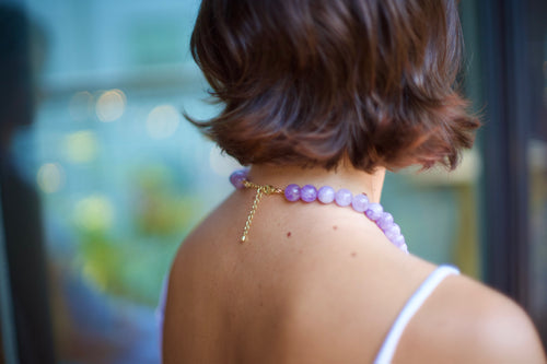Amethyst Gemstone Necklace // One of a Kind