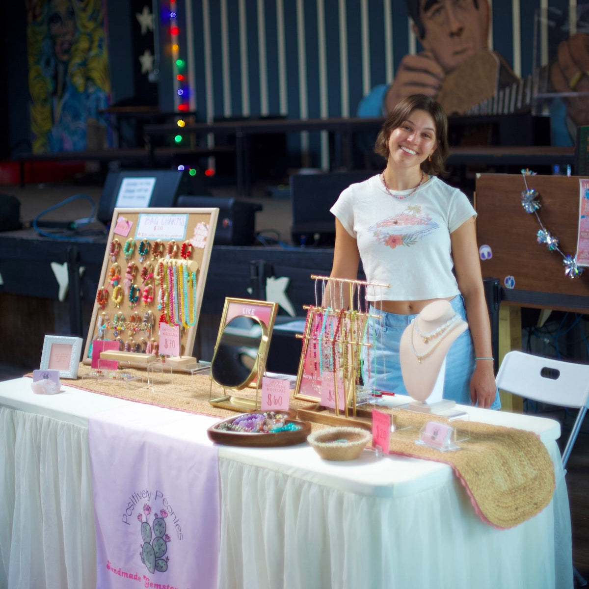 Small Buisness owner at a market