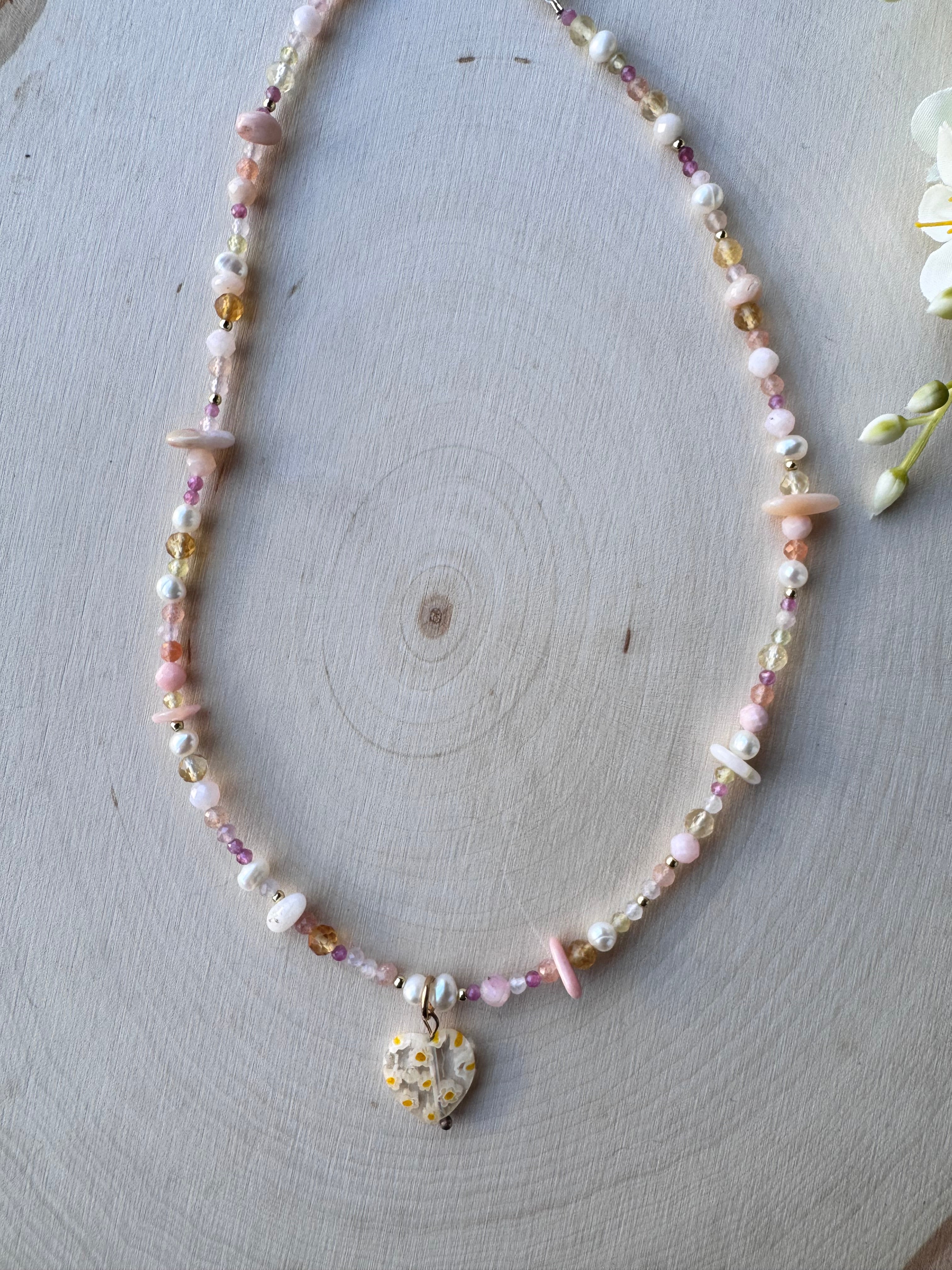 The Garden Rose Gemstone Necklace