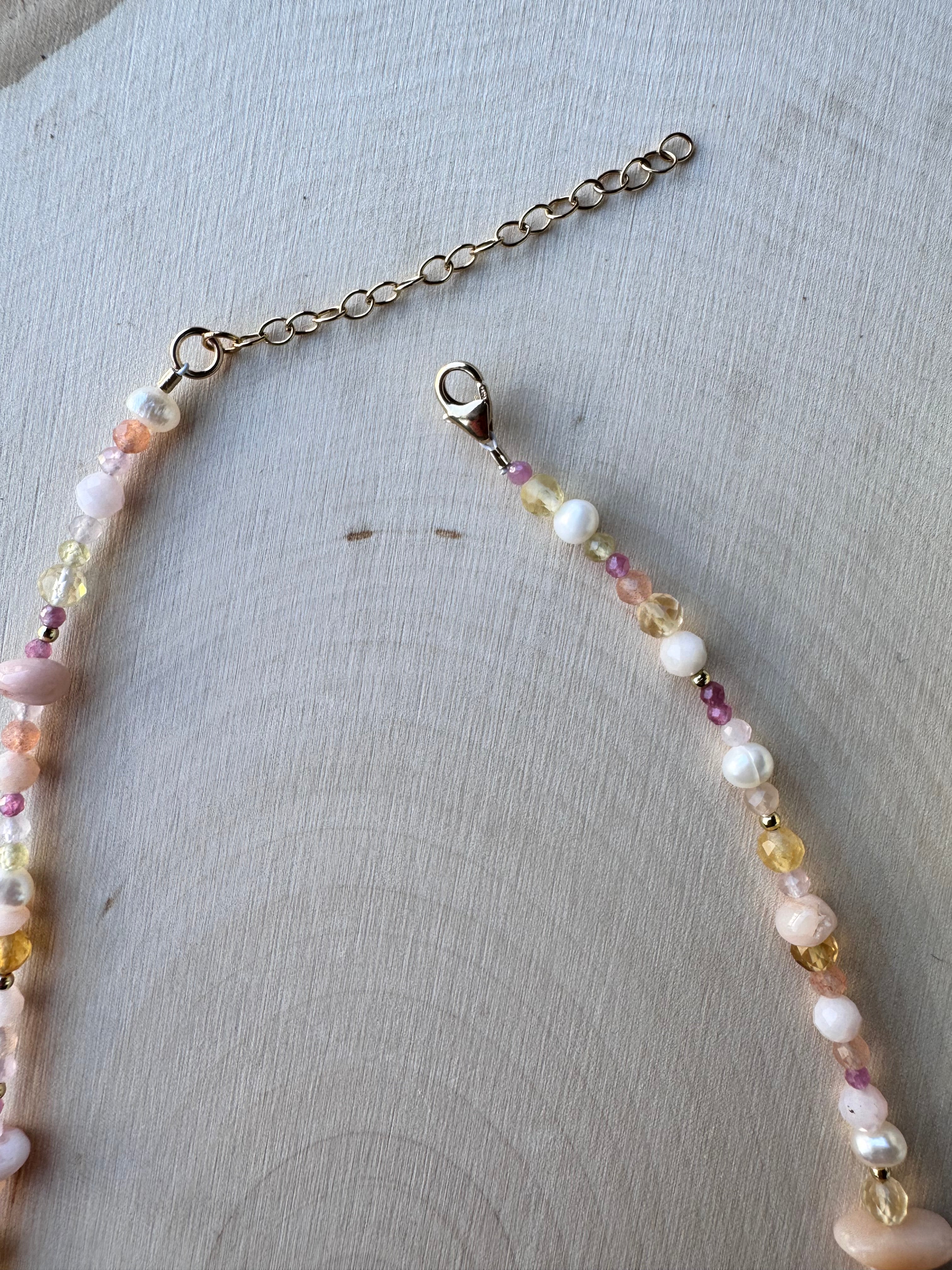The Garden Rose Gemstone Necklace