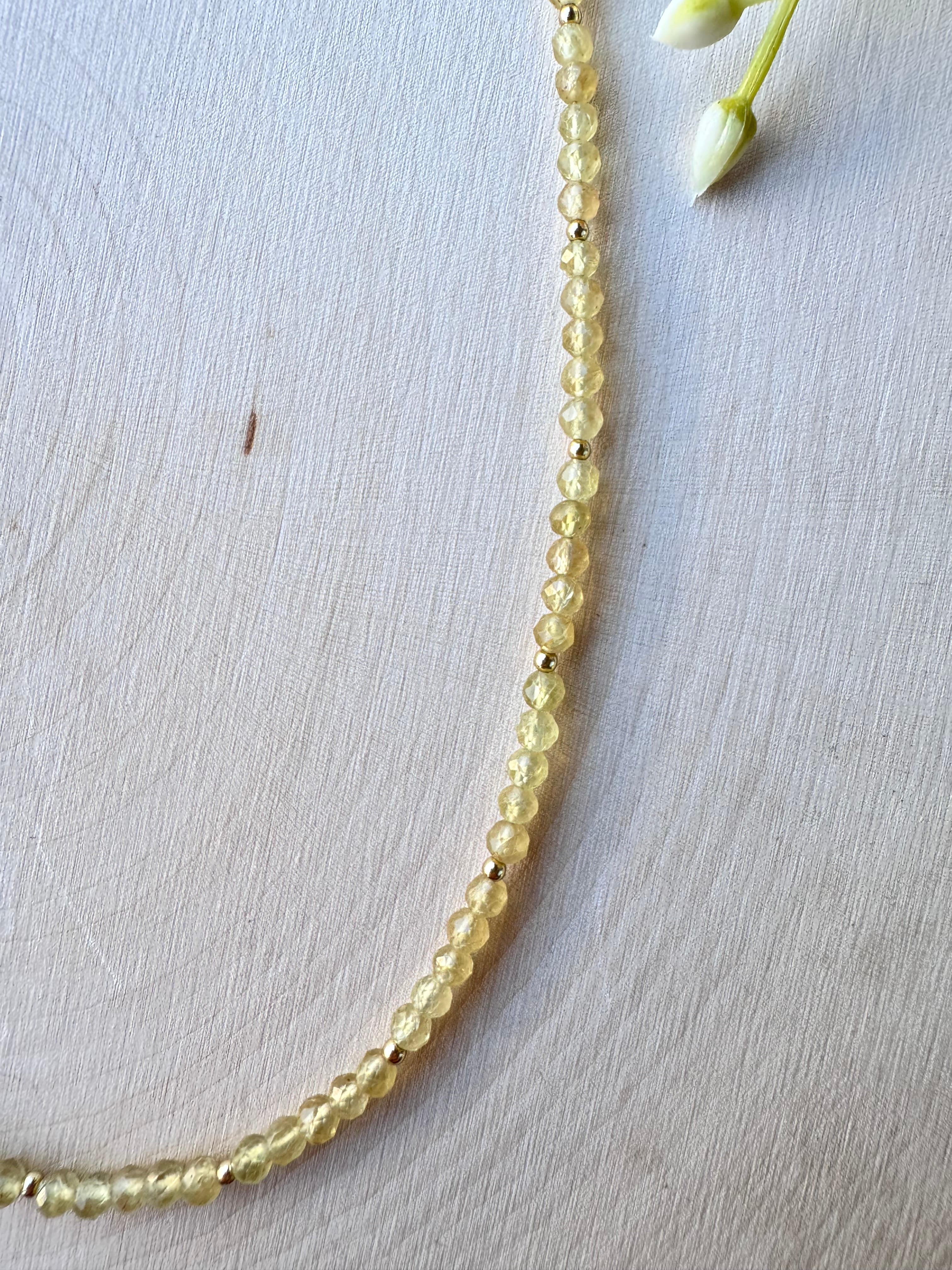 The Golden Hour Gemstone Necklace