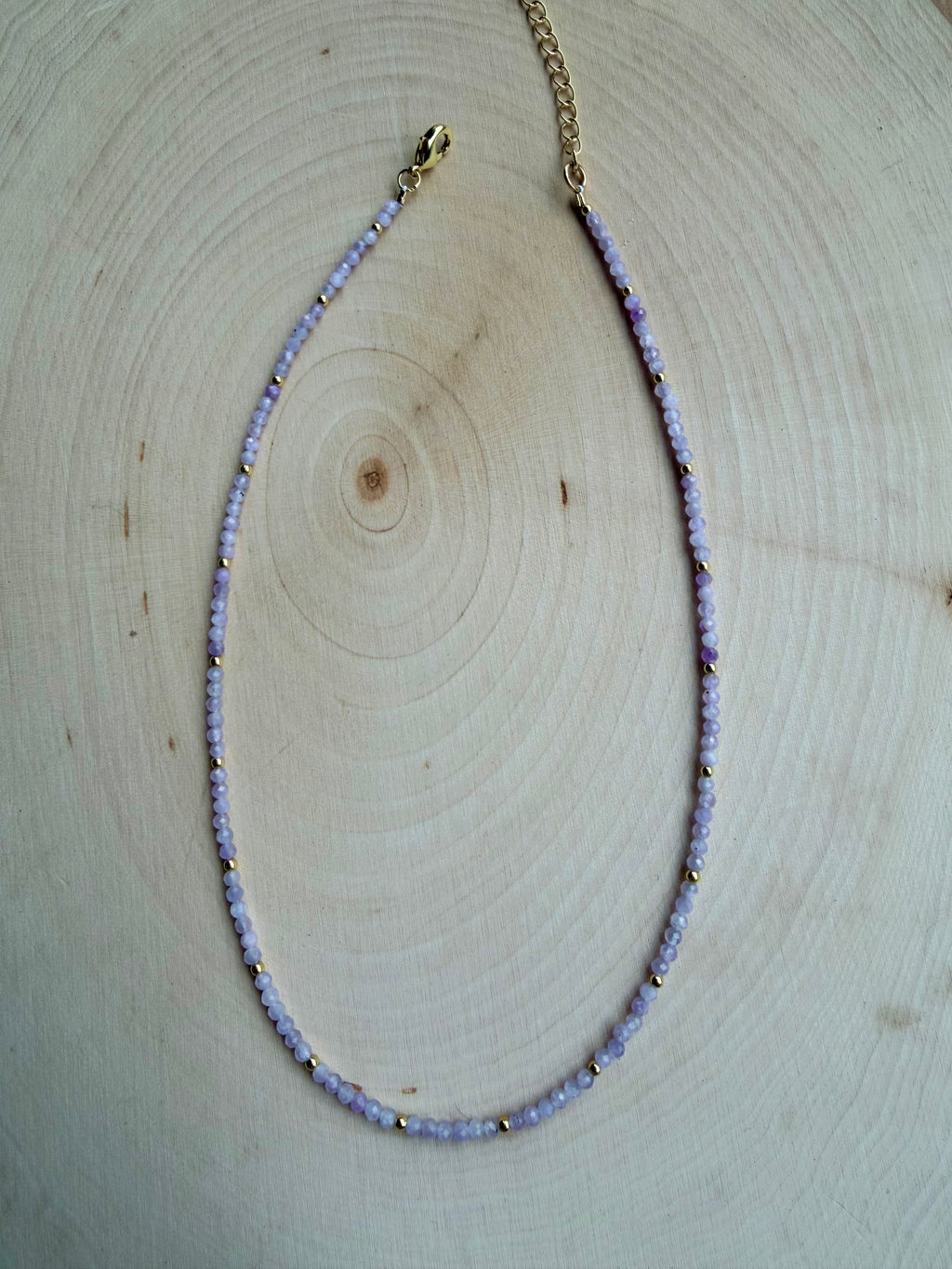 Kunzite Gemstone Necklace // Lover Collection