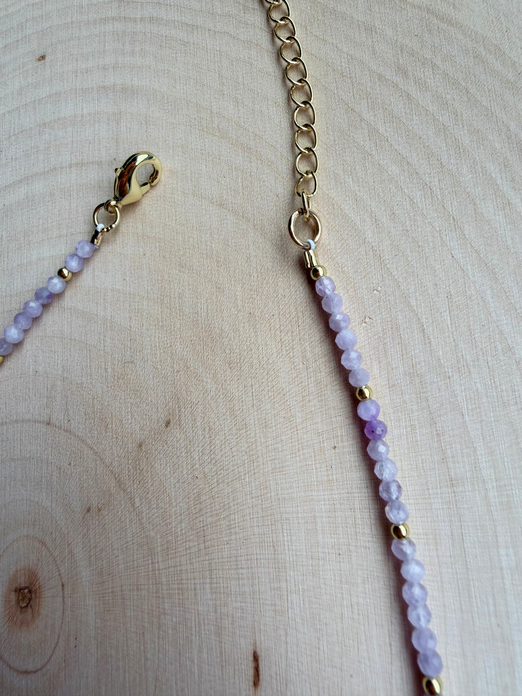 Kunzite Gemstone Necklace // Lover Collection