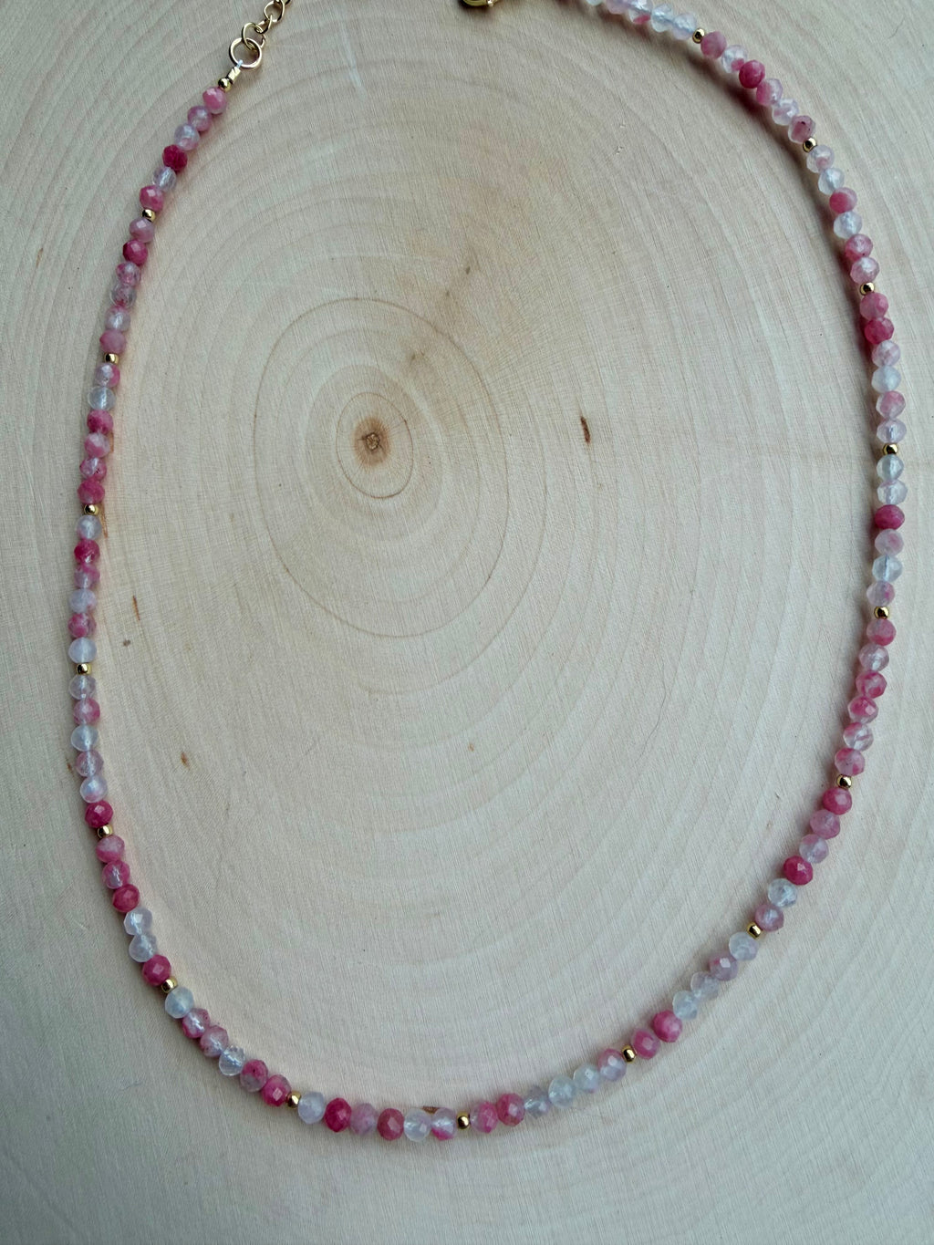 Rhodonite Gemstone Necklace // Lover Collection