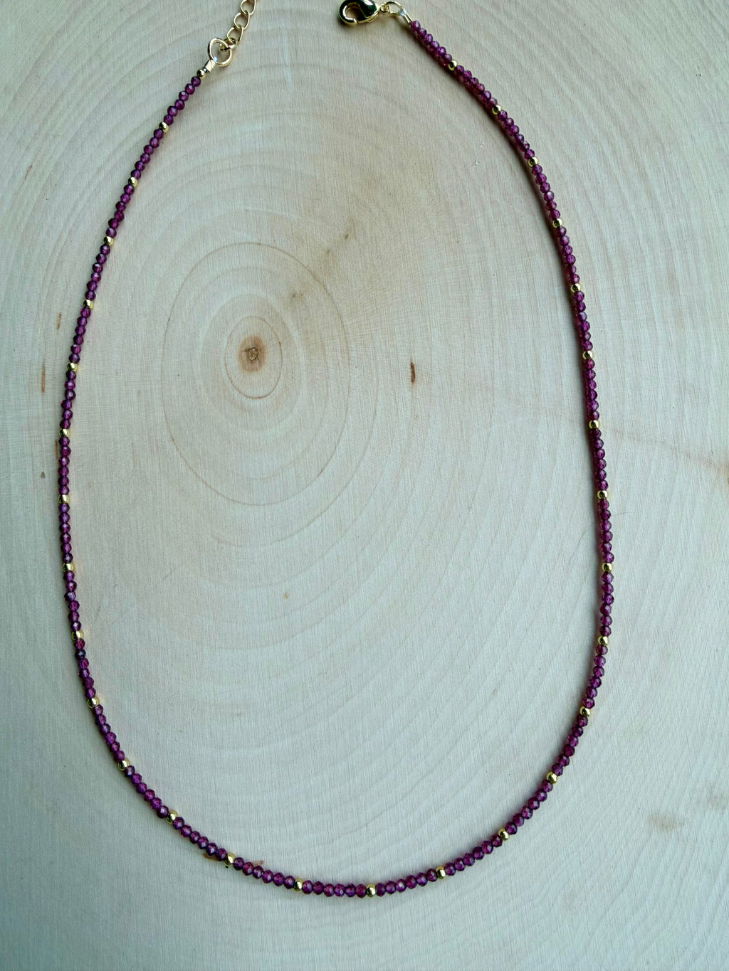 Garnet Gemstone Necklace // Lover Collection