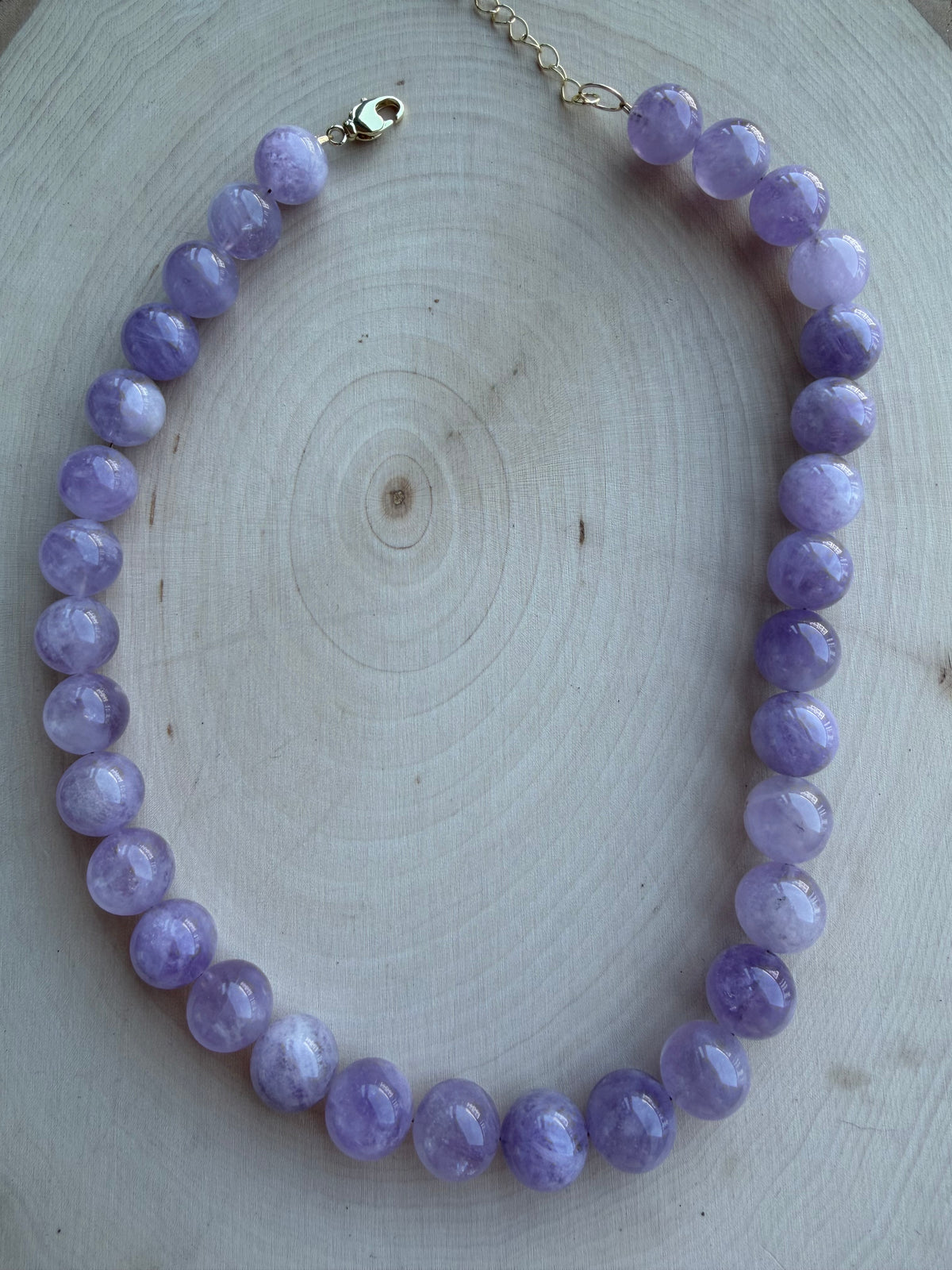 Amethyst Gemstone Necklace // One of a Kind