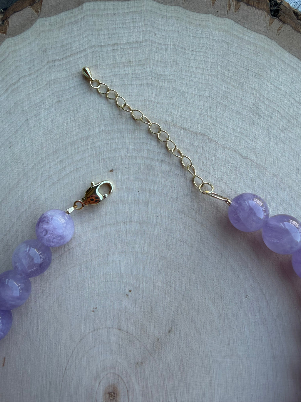 Amethyst Gemstone Necklace // One of a Kind