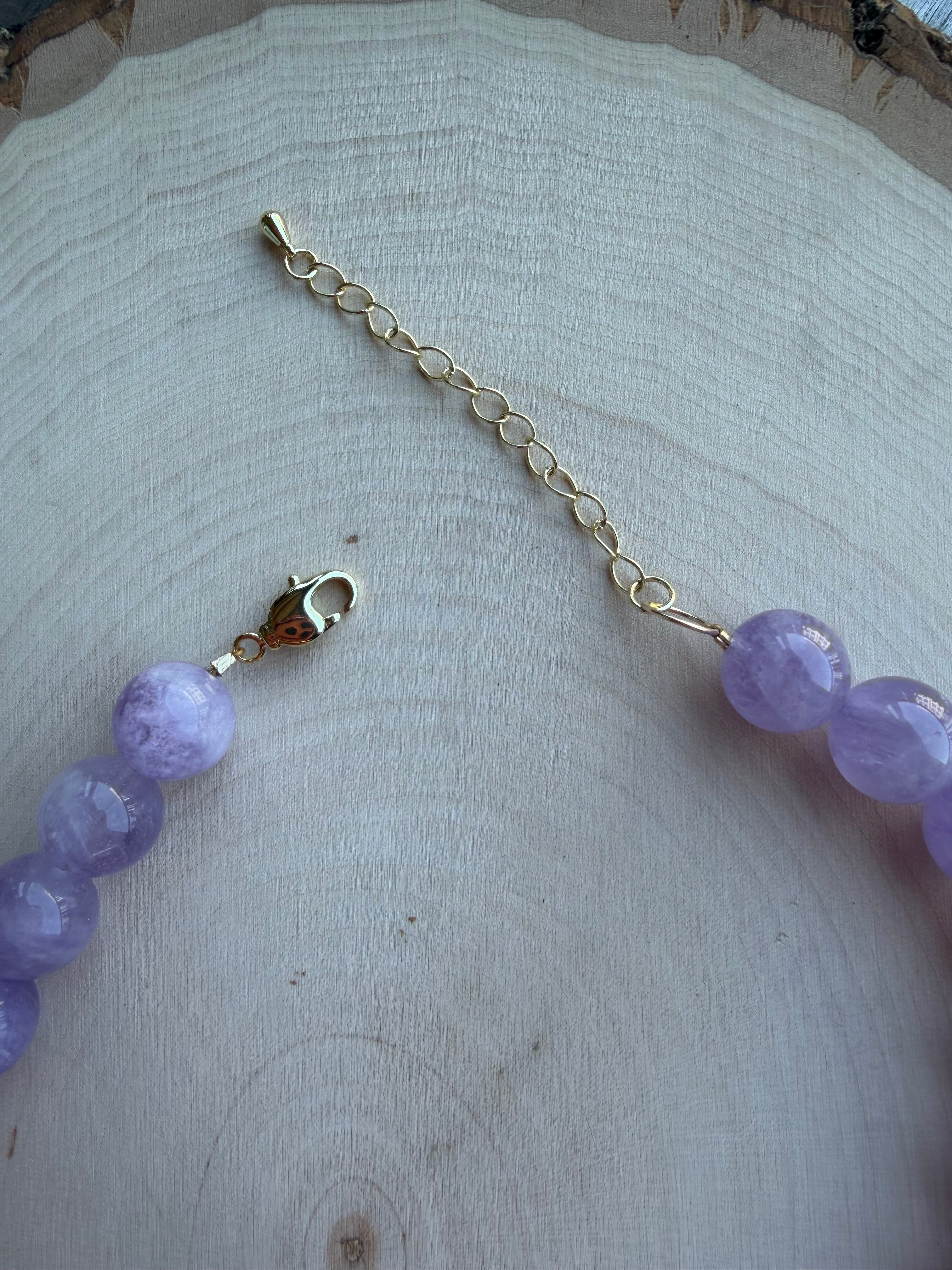 Amethyst Gemstone Necklace // One of a Kind