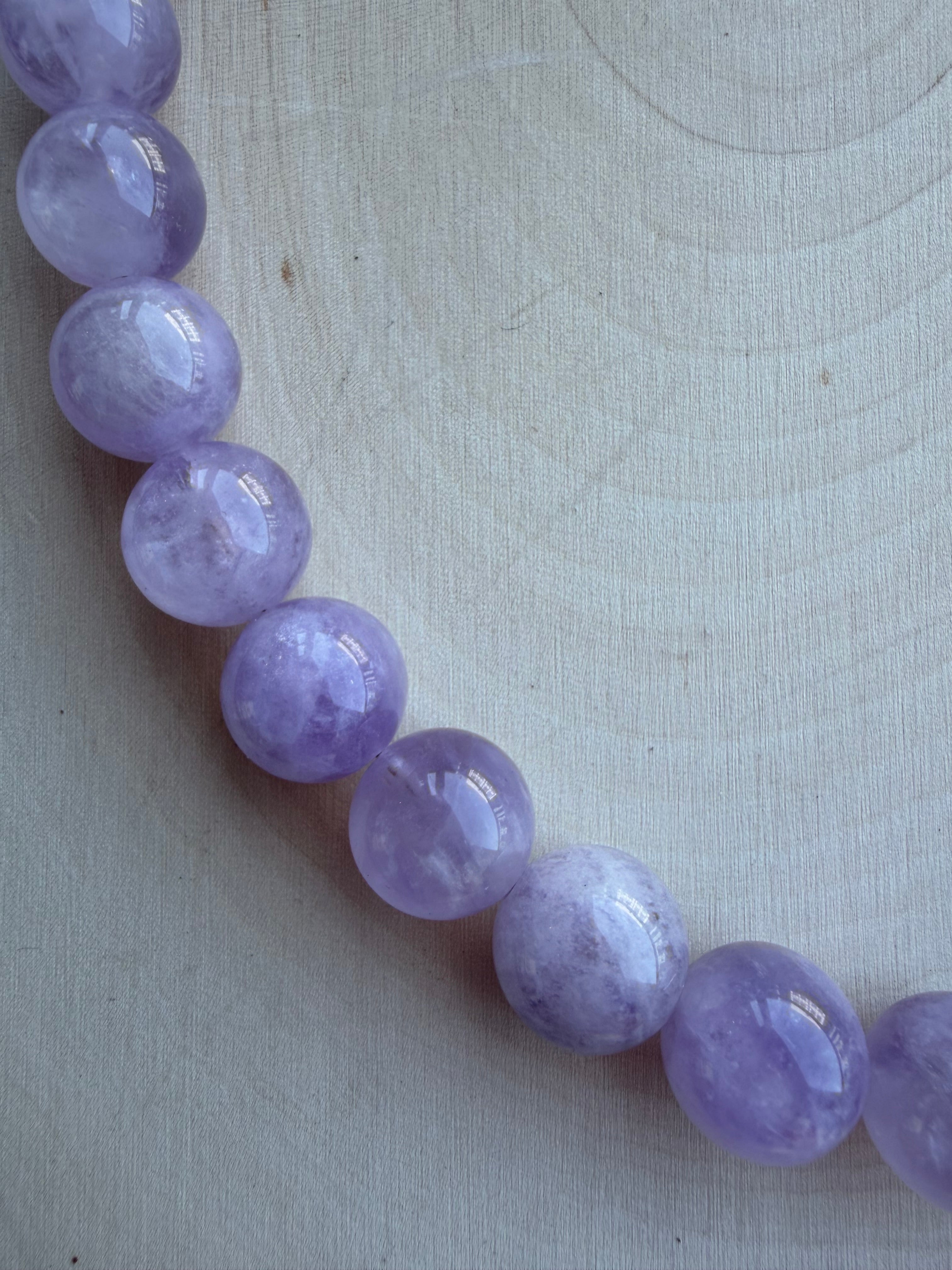 Amethyst Gemstone Necklace // One of a Kind