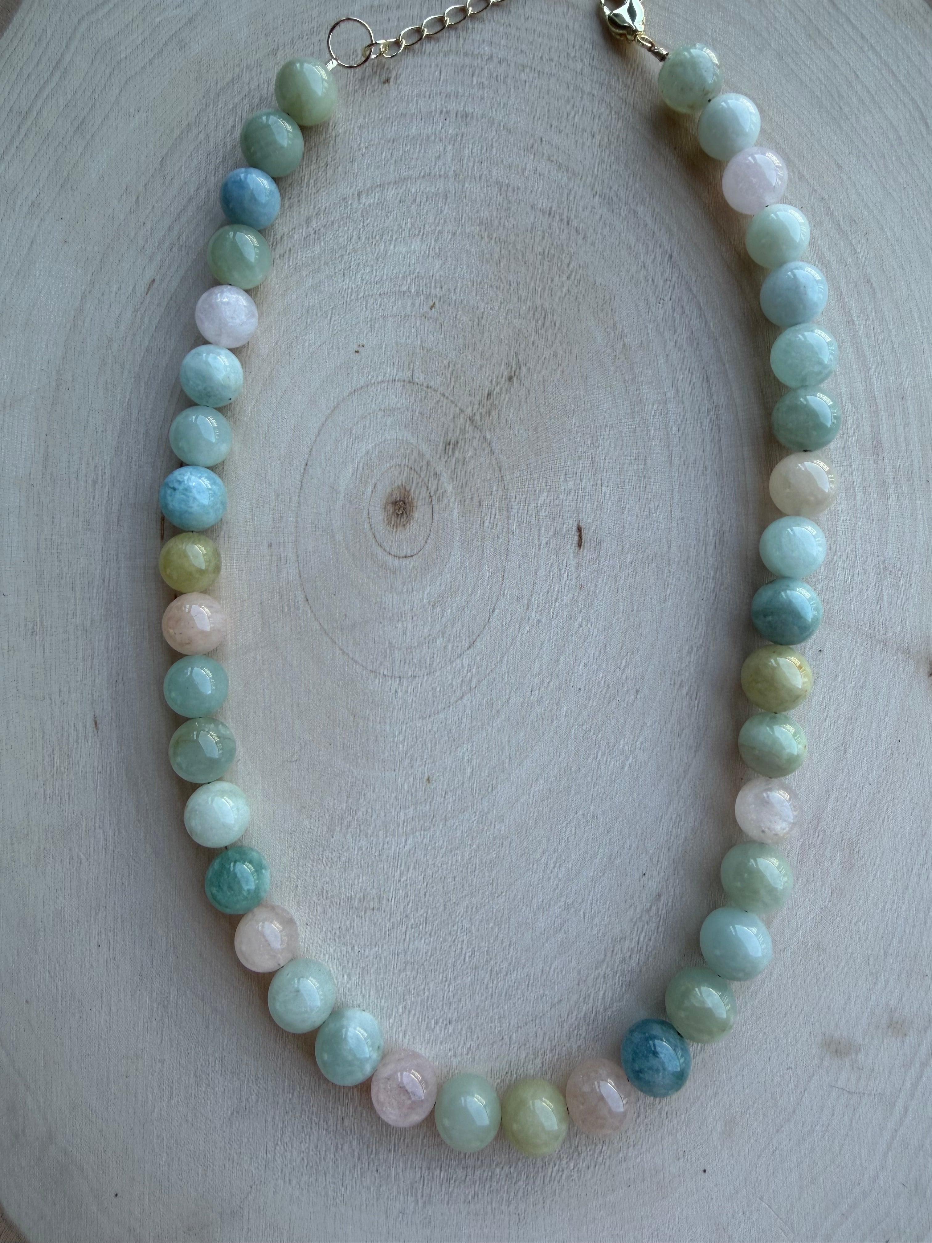 Morganite Gemstone Necklace // One of a Kind