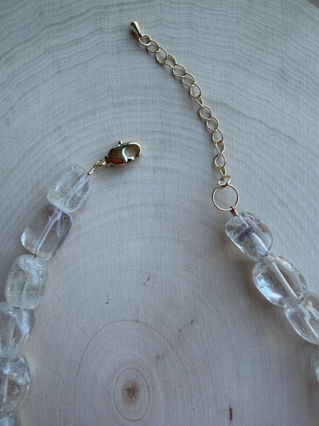 Clear Quartz Gemstone Necklace // One of a Kind