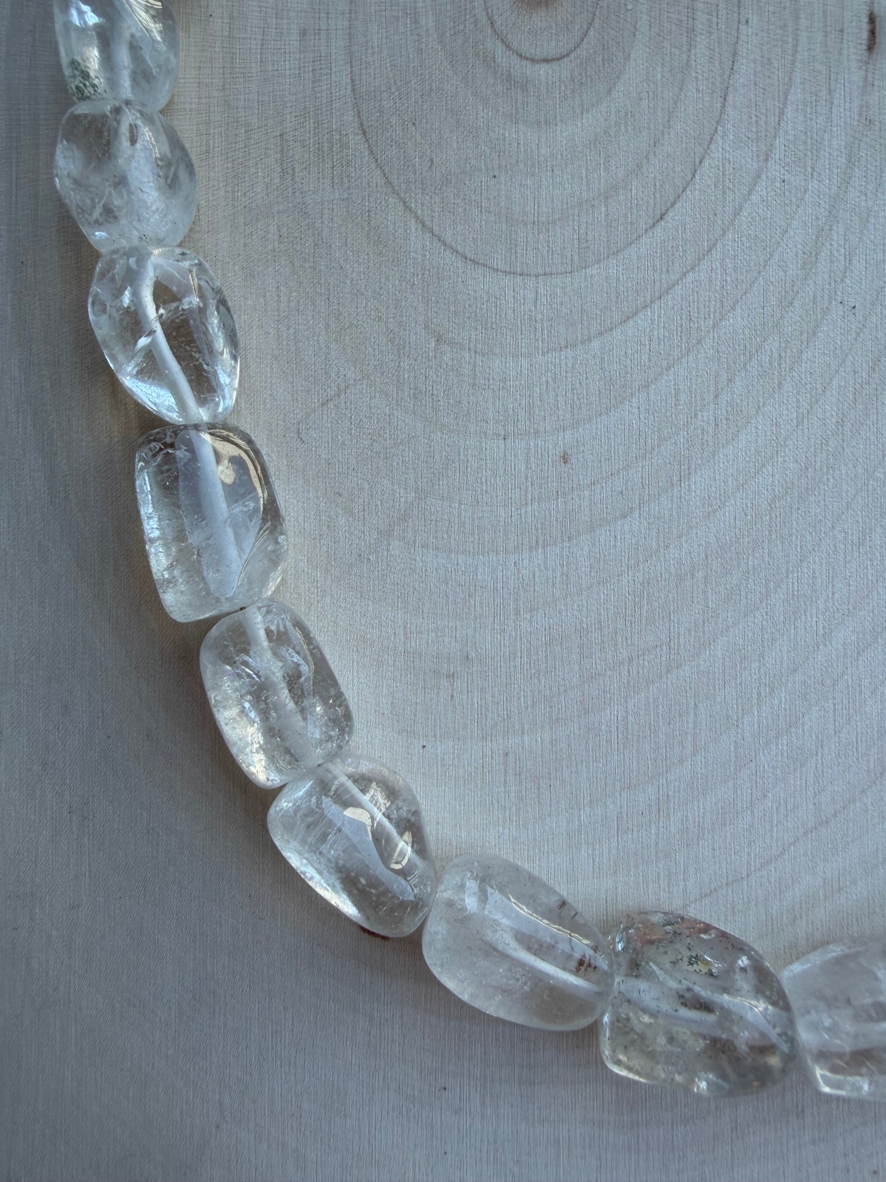 Clear Quartz Gemstone Necklace // One of a Kind