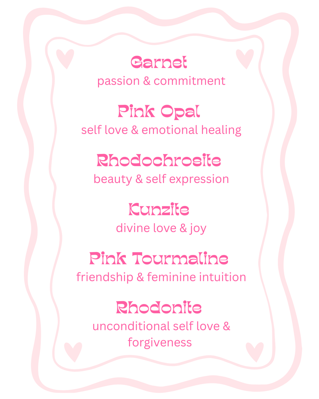 Rhodochrosite Gemstone Necklace // Lover Collection