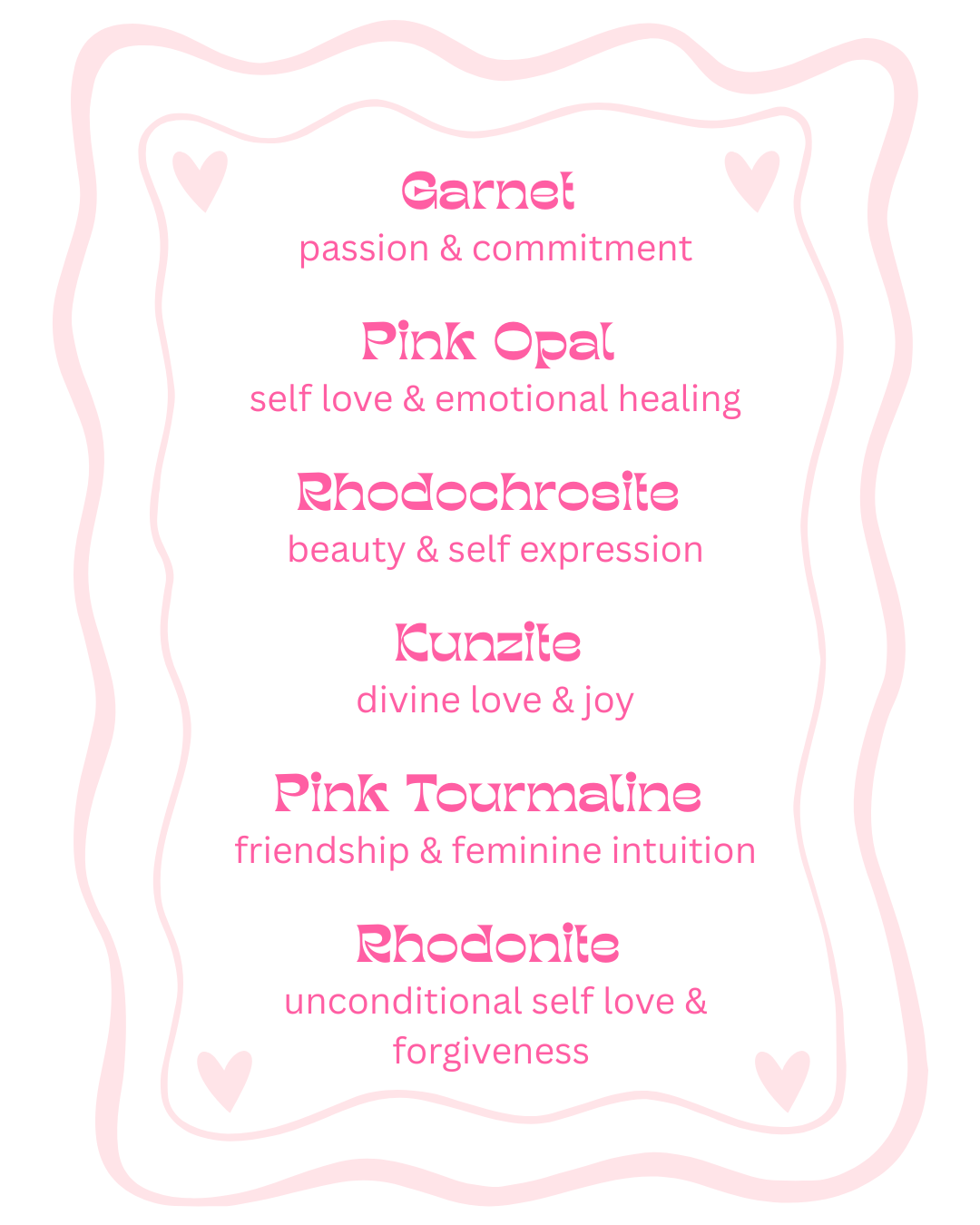 Rhodonite Gemstone Necklace // Lover Collection