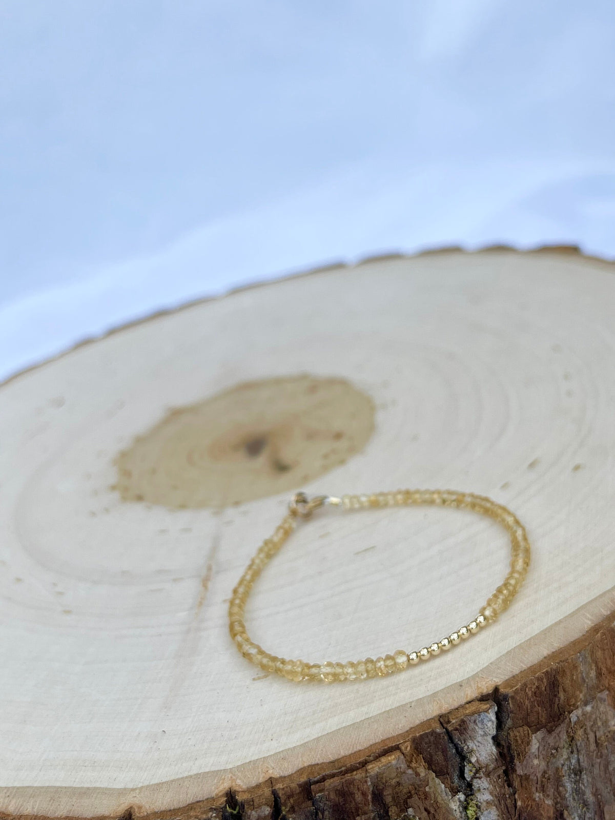 Citrine Gemstone Birthstone Bracelet