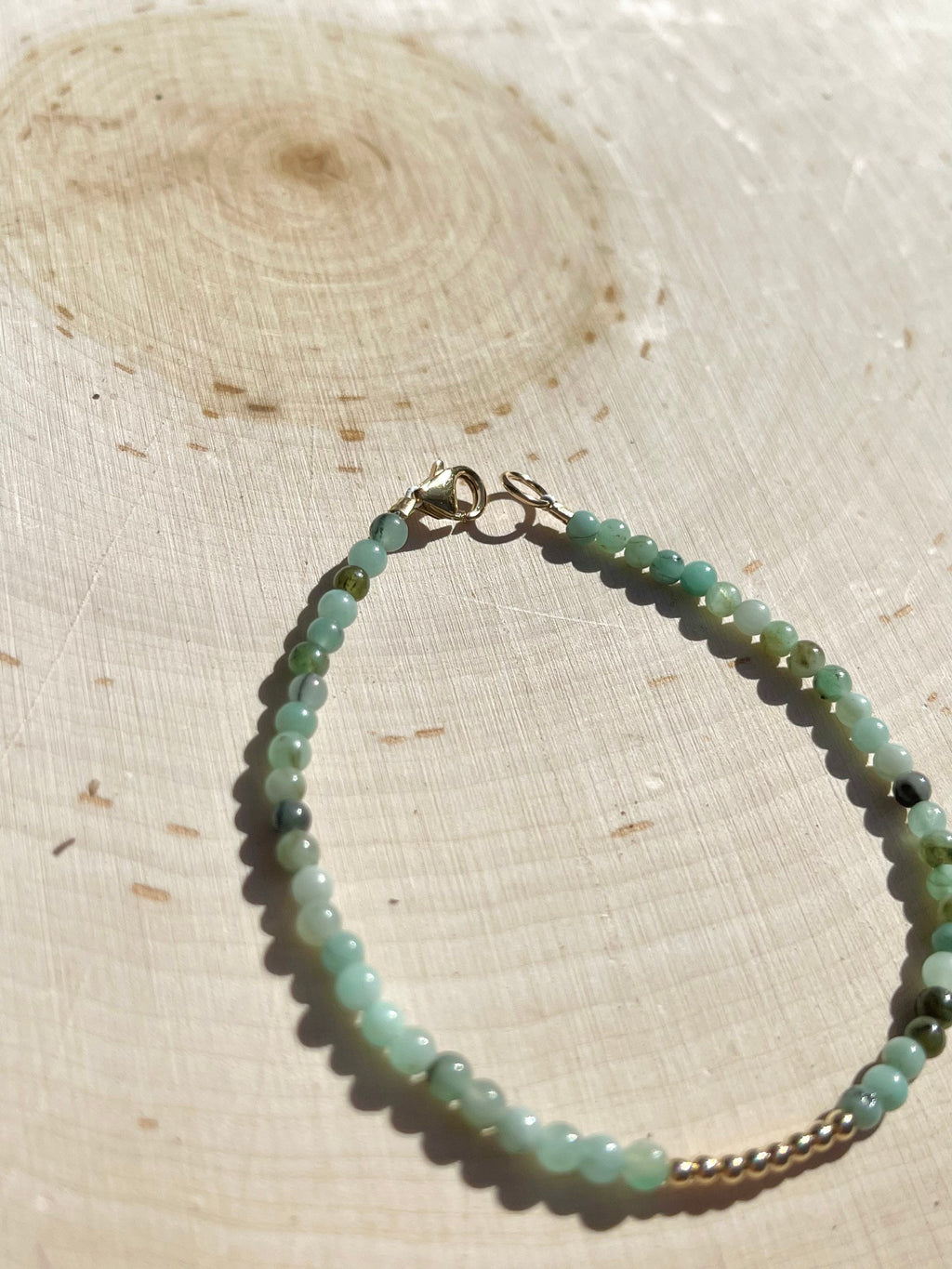 Emerald Gemstone Birthstone Bracelet