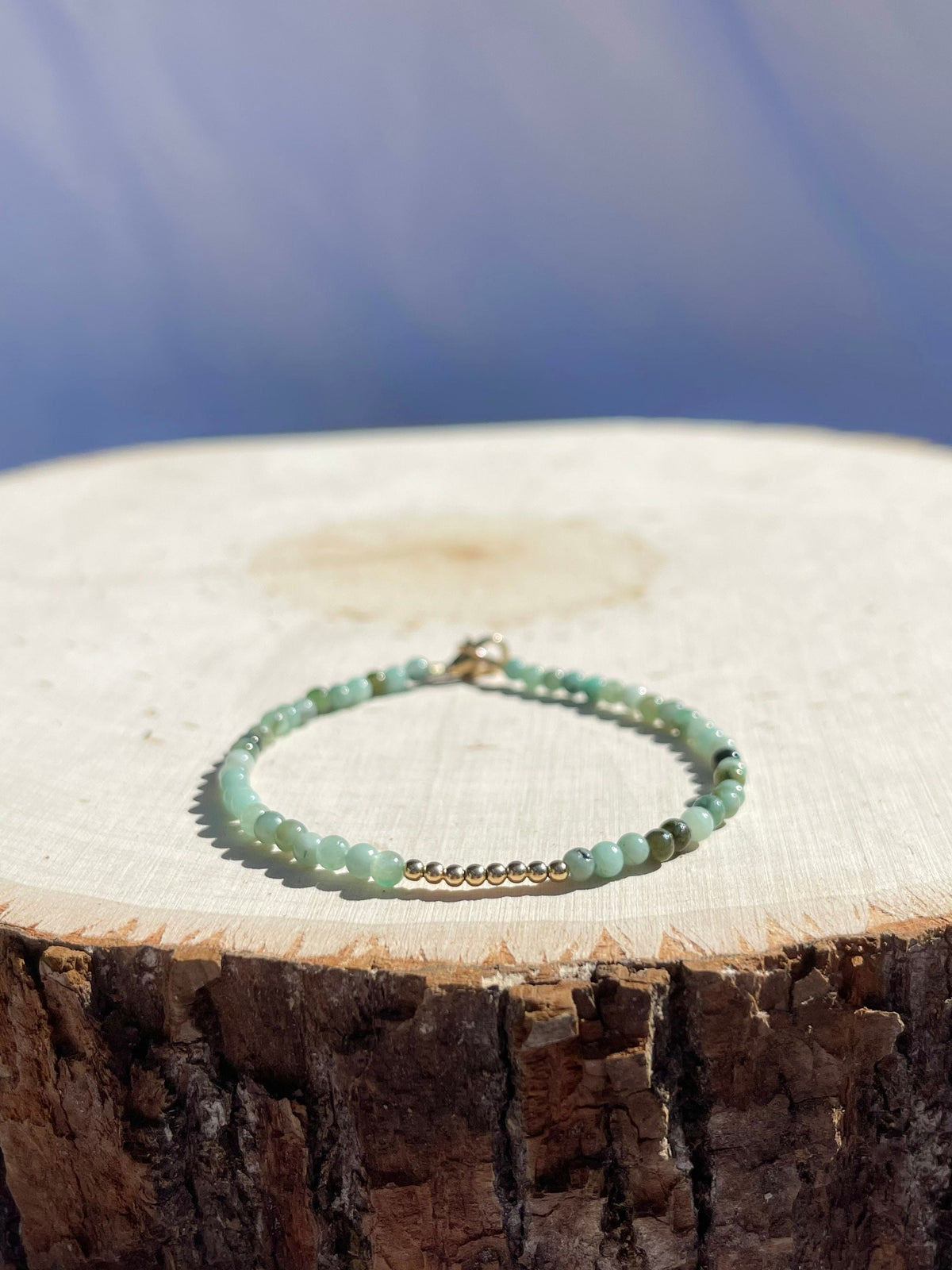 Emerald Gemstone Birthstone Bracelet